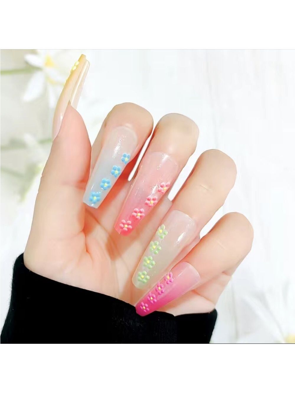 3D Bouquet - Nail Junkie - full artificial nail set